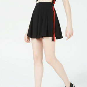 Waisted Varsity Stripe Cheerleader Mini Skirt